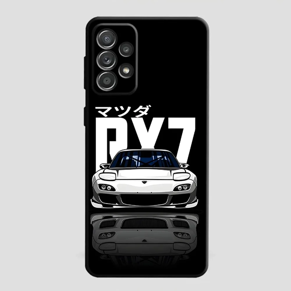 RX7 JDM Legends Cars Phone Case For Samsung S21,S22 Ultra,S20,S30 plus,S22 plus,S23,S30 ultra 5G Silicone Cover