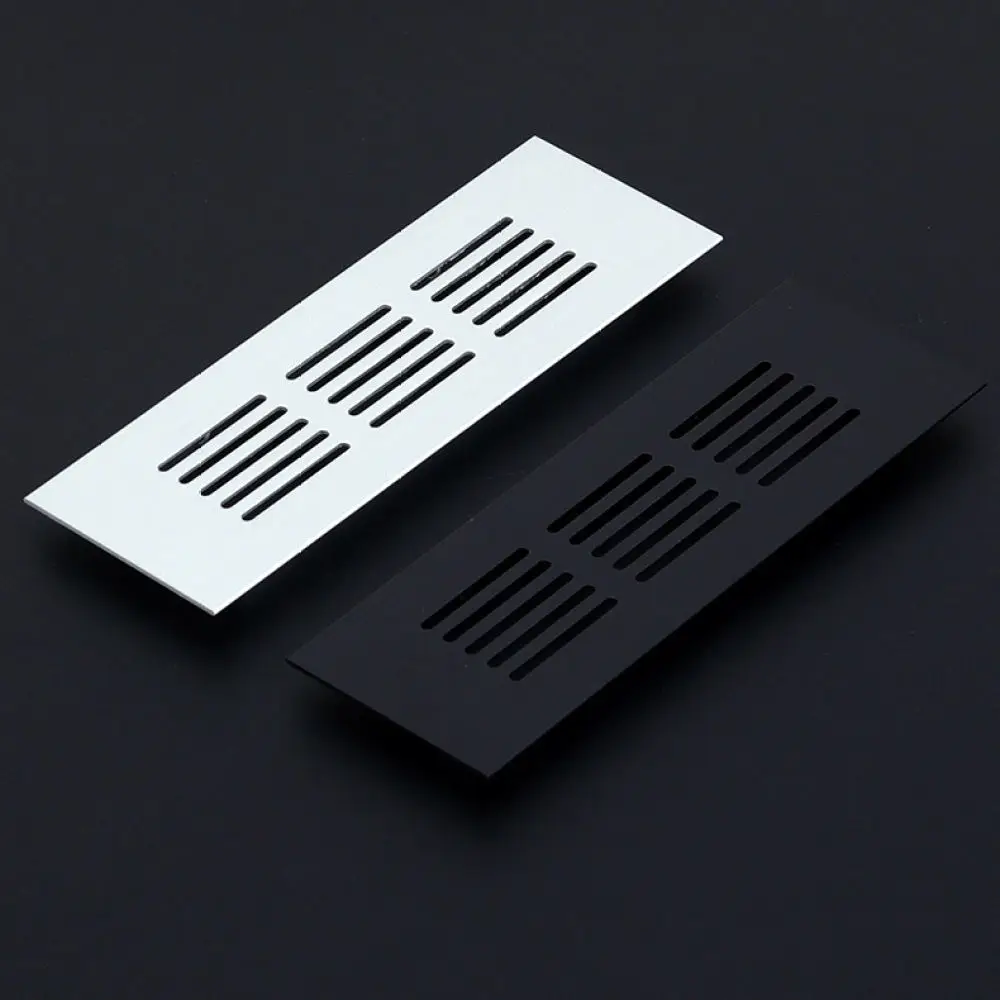 Rectangular Cabinet Air Vent Aluminum Alloy Ventilation Grille Wardrobe Shoe Rack Louver Mesh Breathable Cover Hardware
