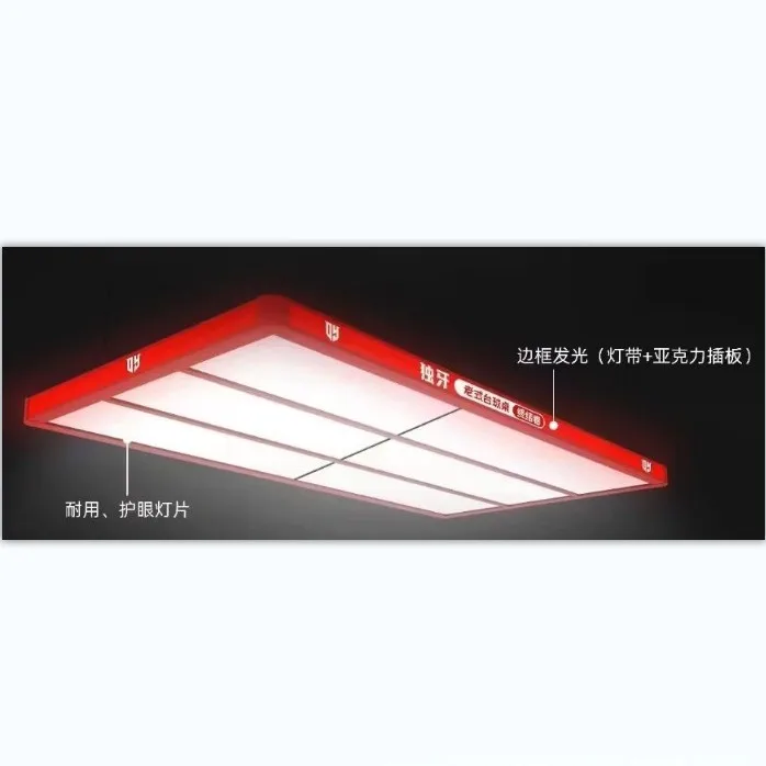 Luce da biliardo a LED Luce da biliardo Joe pannello piatto grande 6 pezzi lato intero luminoso luce d'atmosfera senza ombre