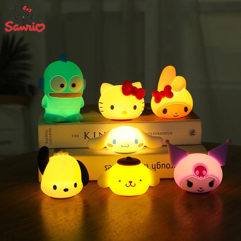 

Sanrio Kuromi Cinnamoroll Light Night Lamp Figures Toy Hello Kitty My Melody Pochacco Home Decoration Kids Birthday Gifts