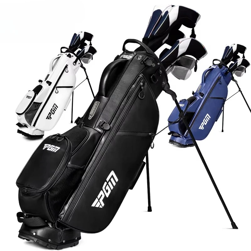 Custom Luxury Lightweight Waterproof PU Leather Stand Golf Bags for Men and Women Wholesale