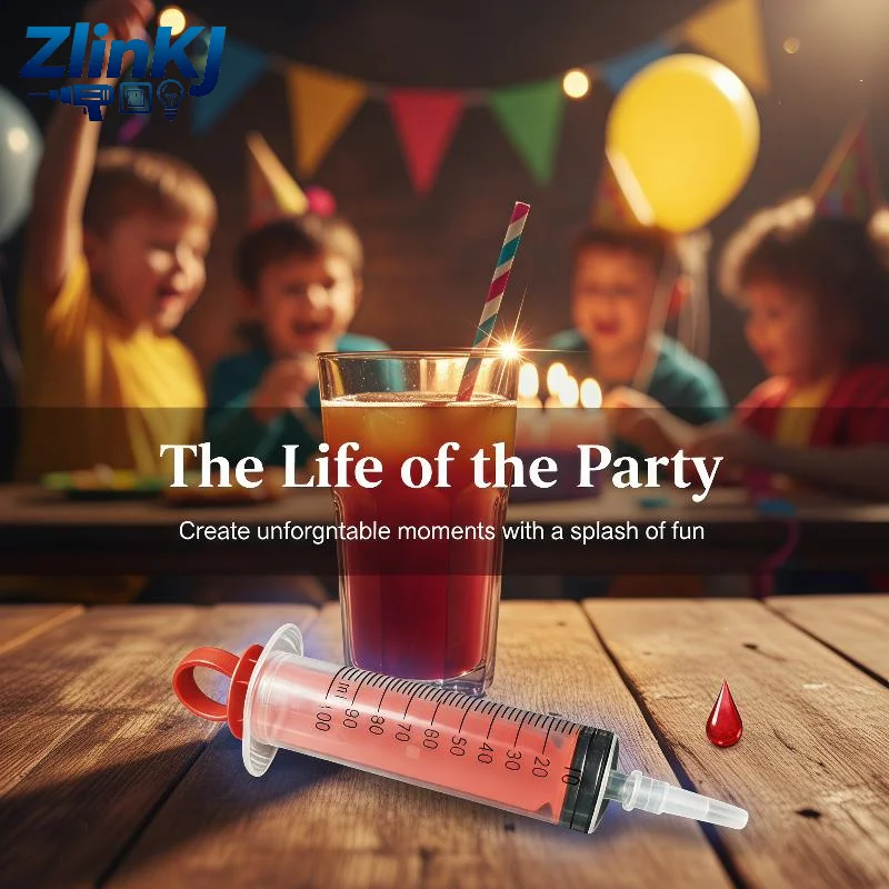 Easy Clean Industrial Syringe 60ml 100ml Colored Push-Rod Ring for Glue Injection, Adhesive Transfer & DIY Craft