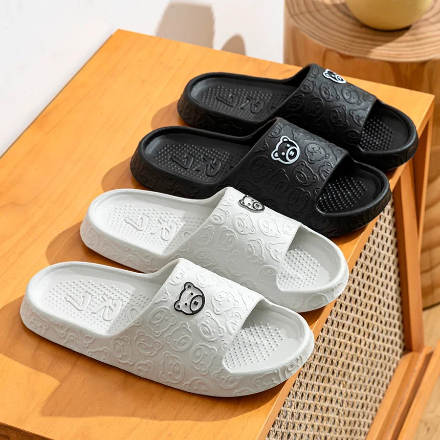 Little Bear men's and women's slippers, indoor sandals, bathroom, non slip, soft, dormitory, casual, couple,