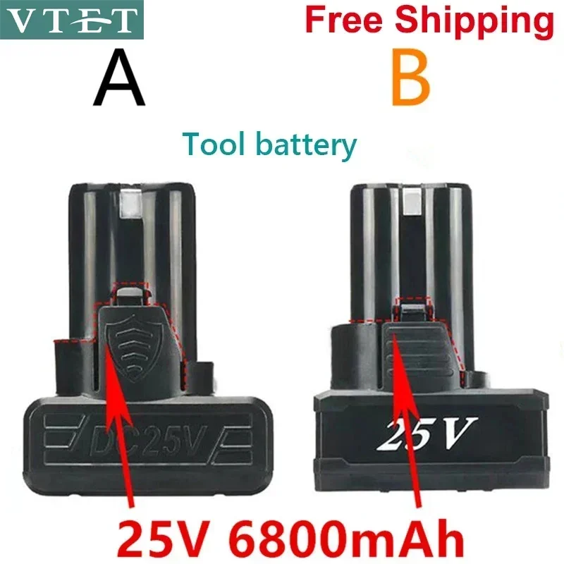 2024 Nuovo 25V 16.8V 12V 18650 Batteria Al Litio Li-Ion per Trapano Elettrico Cordless Cacciavite Batteria Utensili Elettrici Caricabatterie Batteria