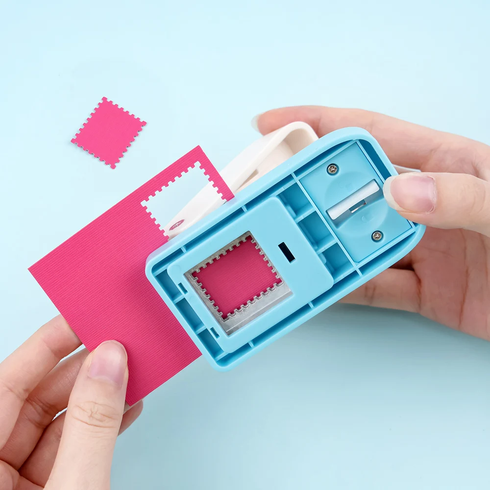 1X0.8 بوصة مستطيلة ختم البريد لكمة ، صدفي مستطيل رافعة عمل الحرفية لكمة لصياغة الورق سكرابوكينغ DIY بطاقة