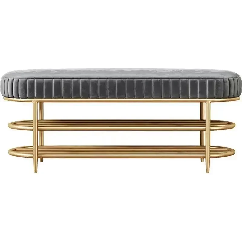 Shoes Stool At The Door of The House Entrance Stool Sofa Stool Against The Wall Long Bench Bed End Designer Cloakroom
