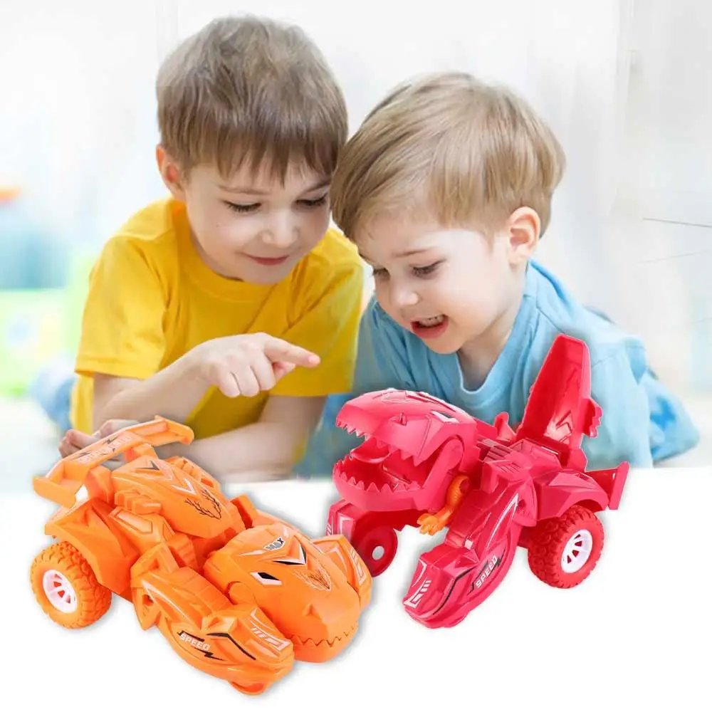 Toy Inertial Sliding Dino Car Gifts Dinosaur Robot Car Toy Deformation Car Transformer Dinosaur Car Dinosaur Deformation Car