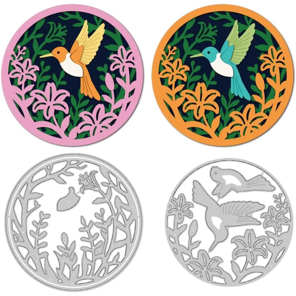 Kolibri Blumen Stanzformen Kartenherstellung Sterben Schablone Kohlenstoffstahl Stanzungen Karte Scrapbooking Prägevorlage
