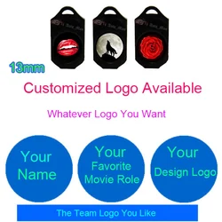 2Pcs Your Customized Logo 13mm Films for Car Door Wireless Cigarette Logo Light & Projector Logo Light