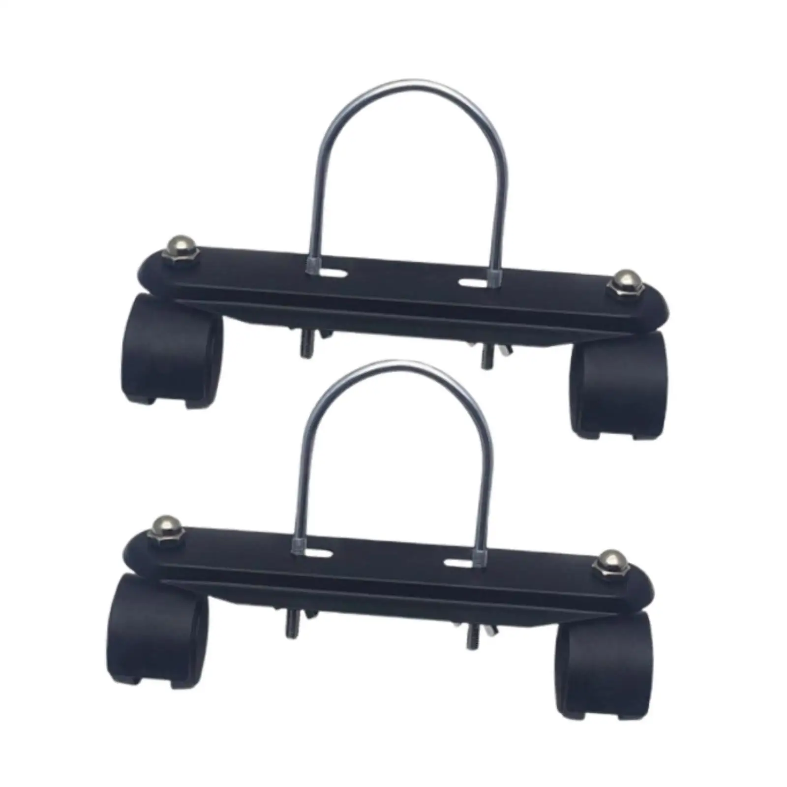 Heavy Duty Electric Heater Support Carbon Steel Caster Bracket Repair Kit Rotatable Wheels Base for Home and Office