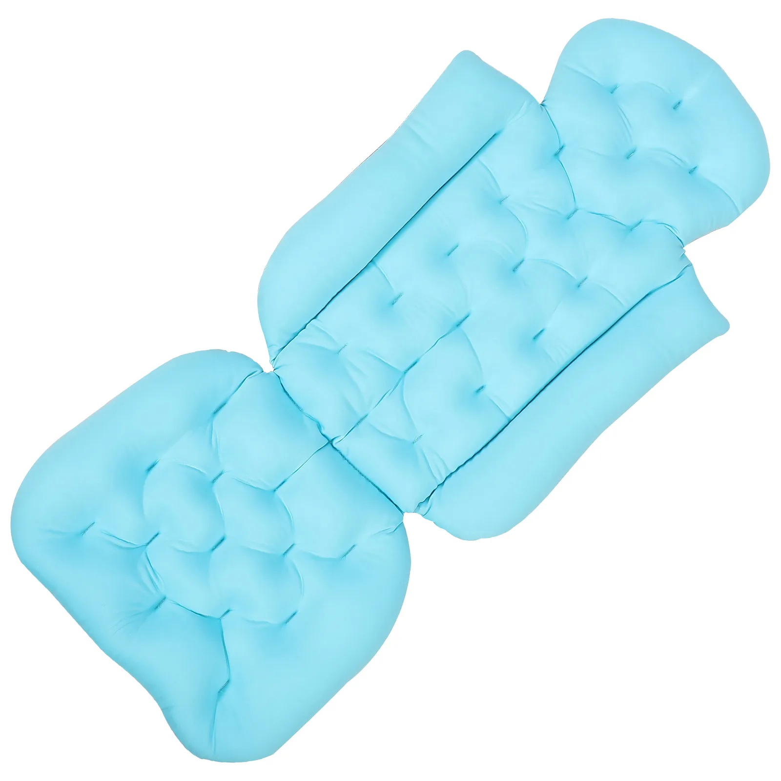 

Bathtub Cushion with Pillow Ergonomic Design Non-Slip Surface Adult Bath Mat for Long Soaks Back Neck Shoulder Support