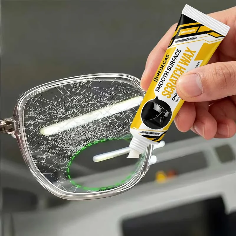 Eyeglass Scratch Repair Paste. Lens Polish, Frame Wax & Anti-Scratch Care. for Glasses, Screens, Dashboards & Car Interiors