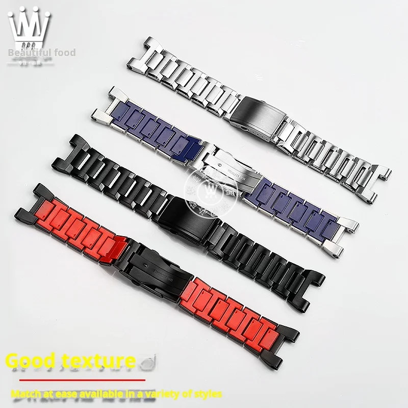 High quality Metal watch band For Casio Gst-210 Gst-w300 Gst-400g Gst-b100 S100d/s110d/w110 Stainless Steel Strap Men's bracelet