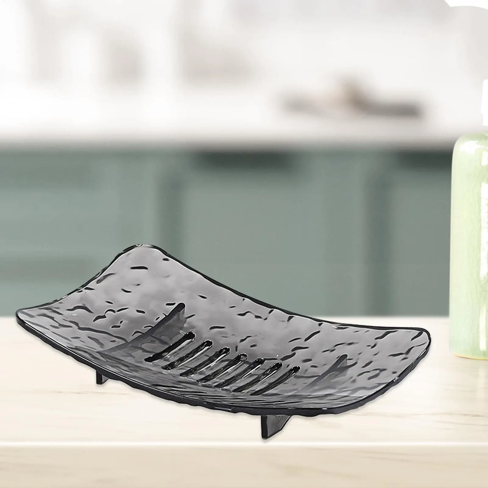 Bathroom Soap Dishes Drain Hole Design Soap Dishes Non-Slip Base Long-lasting Soap Saver Soap Tray for Family Traveling Gym ﻿