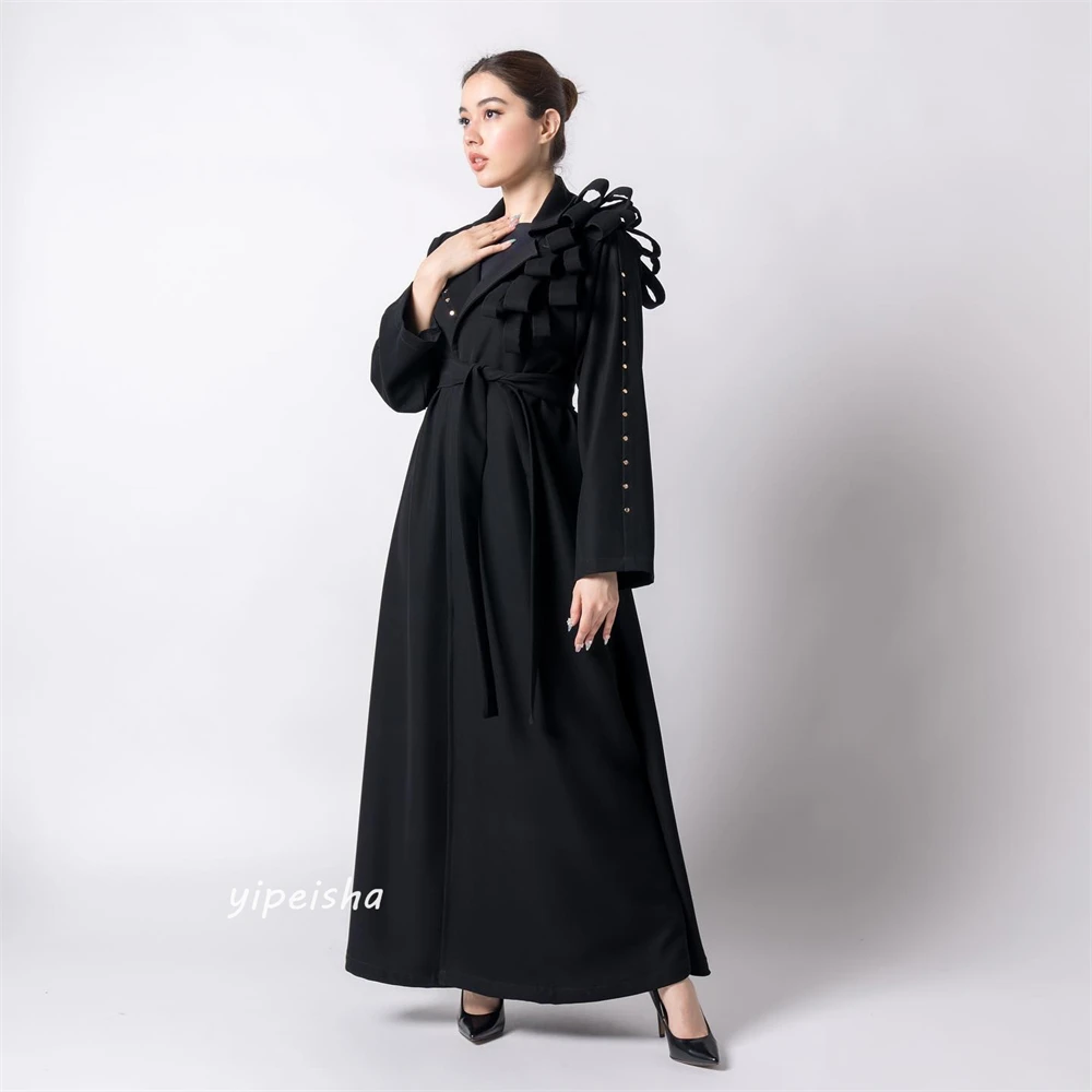 Customized Jiayigong s Draped Pleat Sashes Homecoming A-line V-Neck Bespoke Occasion Dresses Ankle-Length