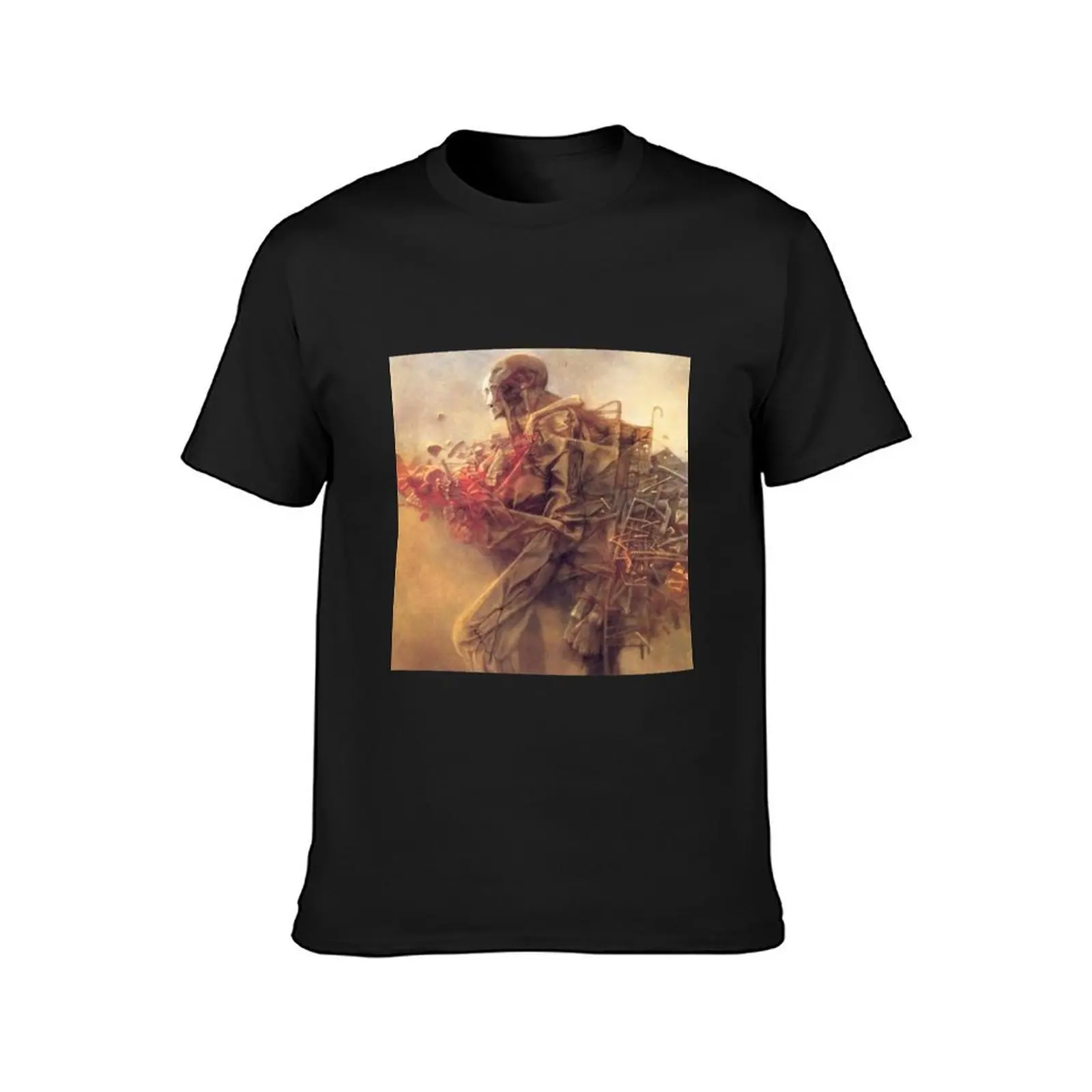 zdzislaw beksinski T-Shirt quick drying funnys sports fans mens graphic t-shirts