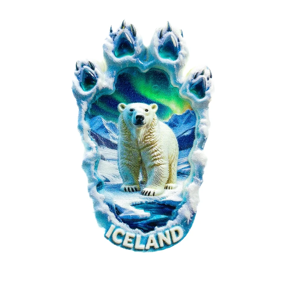 Europe Iceland 3D Fridge Magnets Tourism Souvenir Refrigerator Magnets Sticker Collection Handicraft Decoration Articles