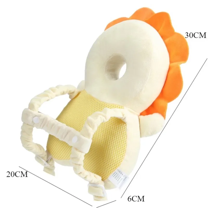 1-3T الطفل المشي مكافحة سقوط وسادة تنفس الصغار الكرتون رئيس حماية وسادة جديدة حزام الكتف سلامة ركن الحرس وسادة #6