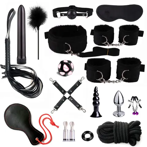 BDSM Kits Sex Bondage Vibrators Sex toys for Women Couples Adult 18 Handcuffs erotic accessories anal plug Dildo Sexy Toys Shop