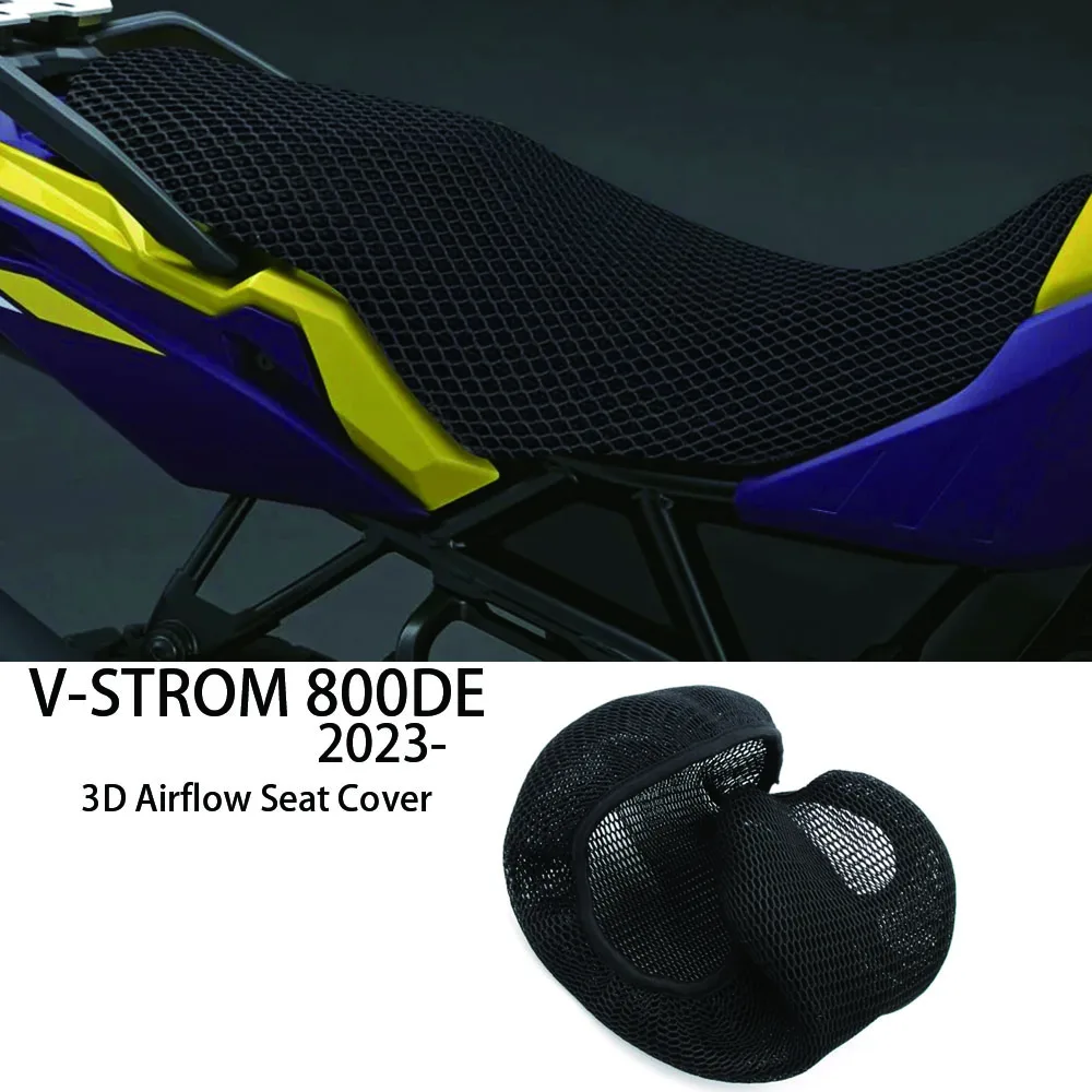 

For SUZUKI 800 DE 3D Airflow Seat Cover Seat Protect Cushion Insulation 2023+ V-STROM 800DE Motorcycle Fabric Saddle Seat Cover