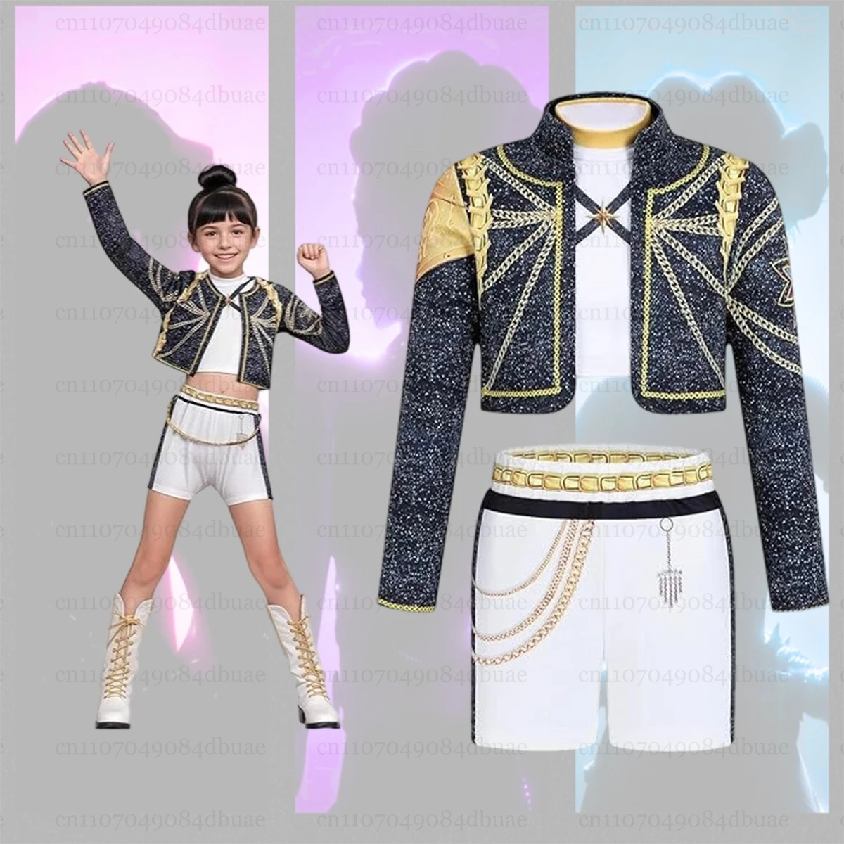 

2025 Movie K-Pop Demon Hunters Zoey Rumi Mira Costume Fancy Dress Cosplay Virtual Idol Cosplay for Mujeres Halloween