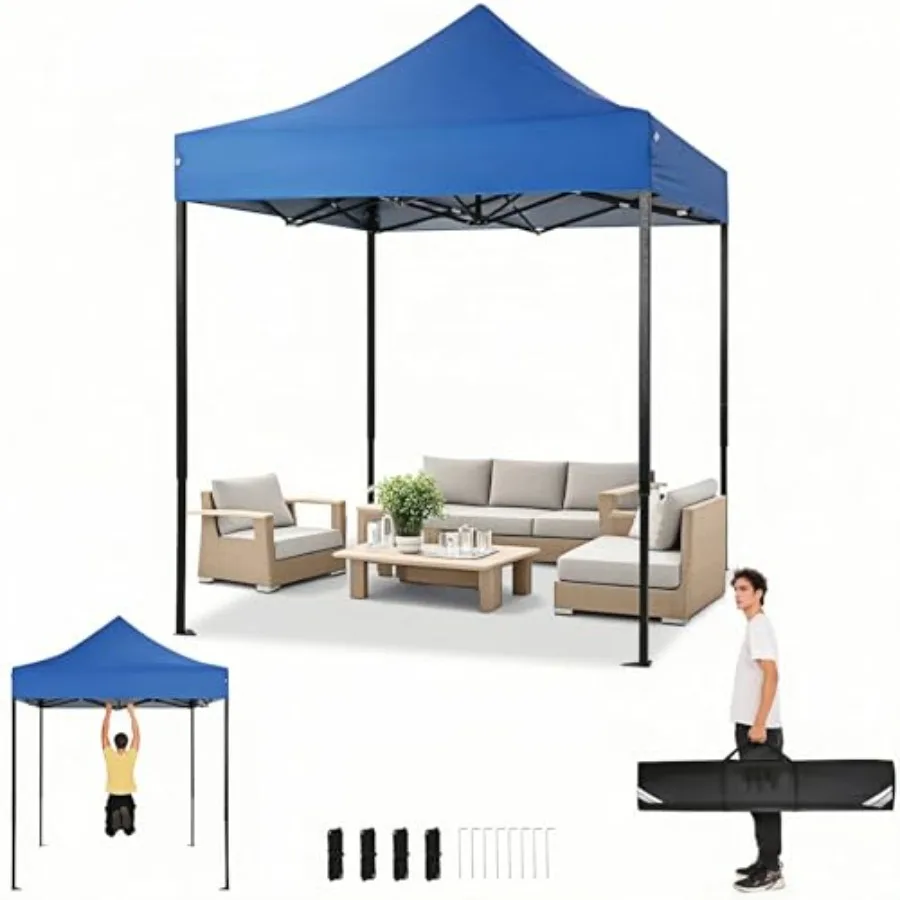 

6.6x6.6 Pop up Canopy Tent Heavy Duty Without Sidewalls, Easy Set-up Commercial Outdoor Party Tent, 100% Waterproof Wedding TGa