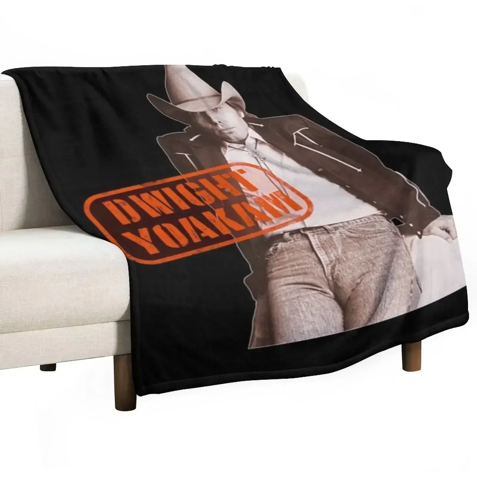 Dwight Yoakam T-ShirtDwight Yoakam 'The Bulge' __ Country Icon Tribute Throw Blanket Color Fast Cozy Throw Blanket