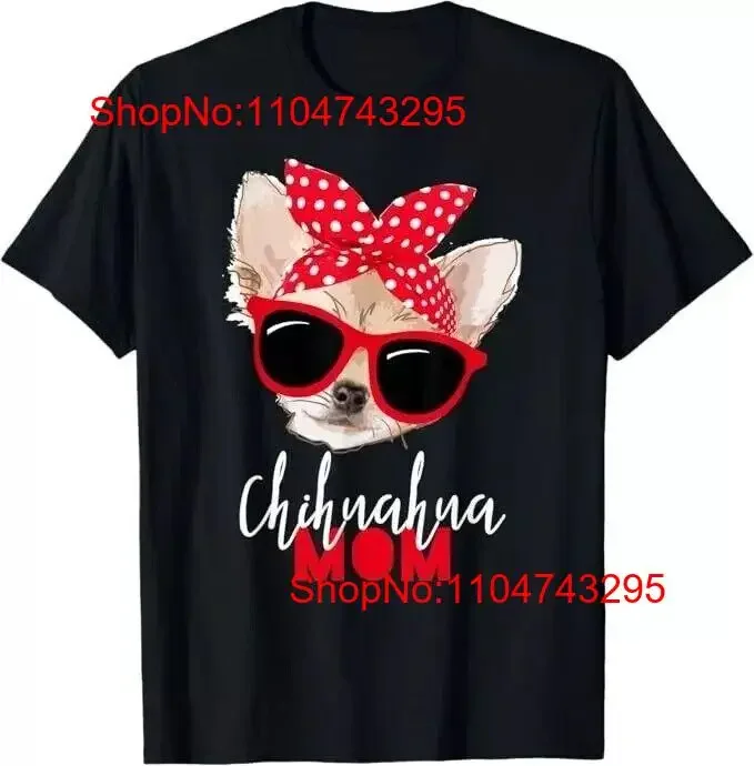 

Футболка с изображением чихуахуа, забавные солнцезащитные очки для мамы и собаки, винтажный стираный мужской унисекс, растягивающийся дышащий топ для повседневной носки, мягкий
