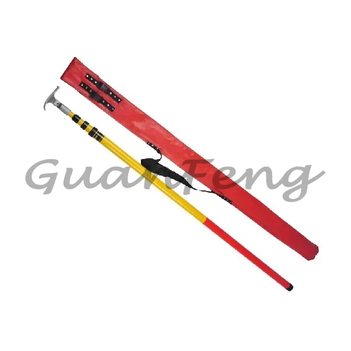 Varilla de operación telescópica de alto voltaje FRP de fibra de vidrio triangular para energía eléctrica 3-10M