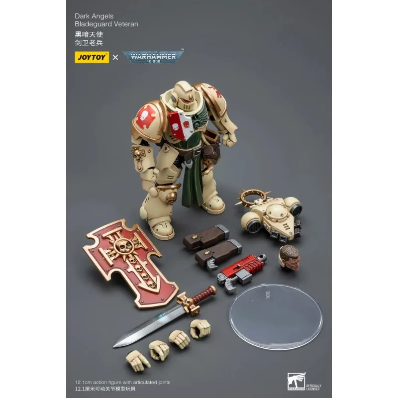 

JOYTOY40k 1/18 Саламандер Белый Архон Тёмный Ангел Солдат-страж с мечом, подвижная анимированная модель, игрушка, подарок, коллекция, аниме-серия