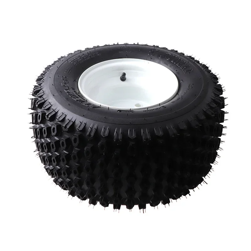 ATV 8 นิ้ว 18x9.50-8 ยางสูญญากาศ 240/50-8 ยางสีขาวHubสําหรับ 4 ล้อรถกอล์ฟBuggyสนามหญ้าQuad Bikeอุปกรณ์เสริม