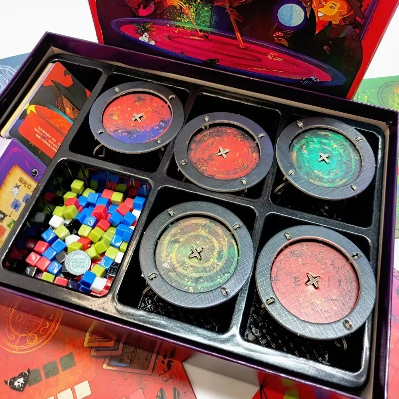 Whirling Witchcraft Board Game for Family and Party, Funny Table Game, Friends Entertainment, Strategy Game, 2-5 Players