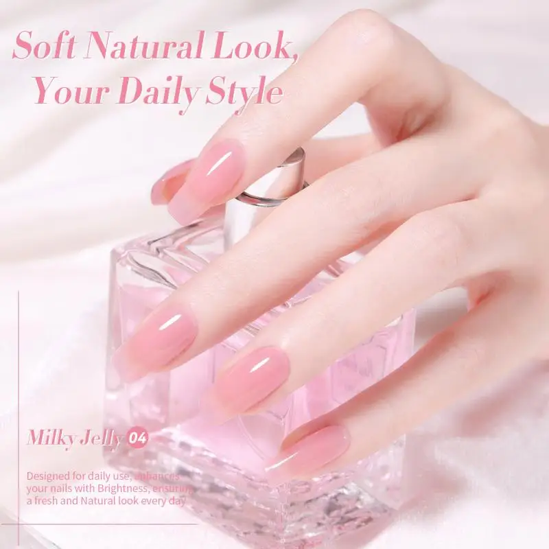 BORN PRETTY X-JELLY COLLECTION Sheer Nude Gel Nail Polish 15ML Natural Pink Translucent UV LED Vernis Semi Permanent Varnish