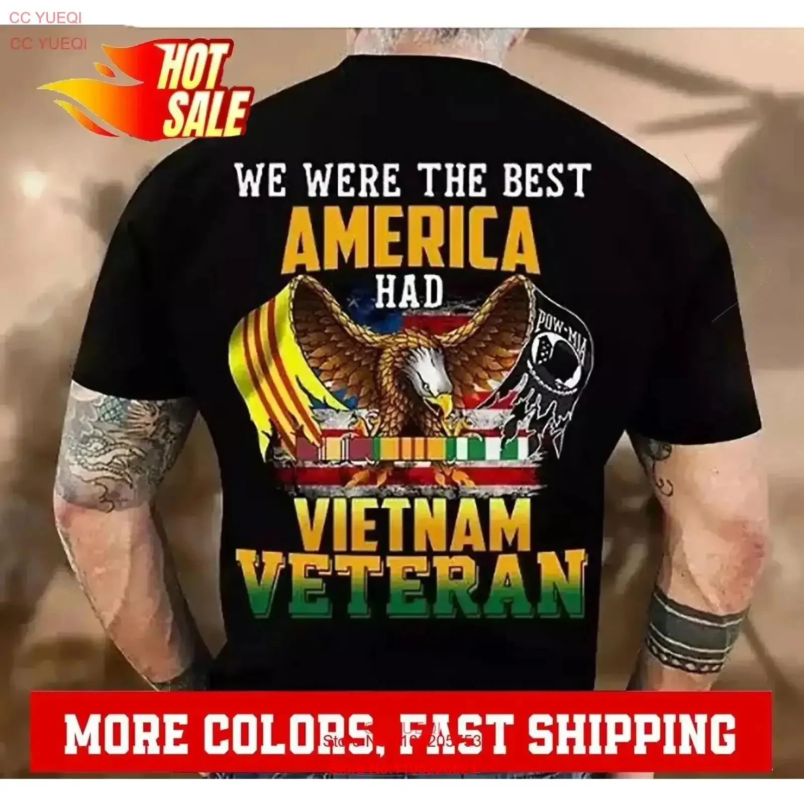 Us Veteran T Shirt … - image