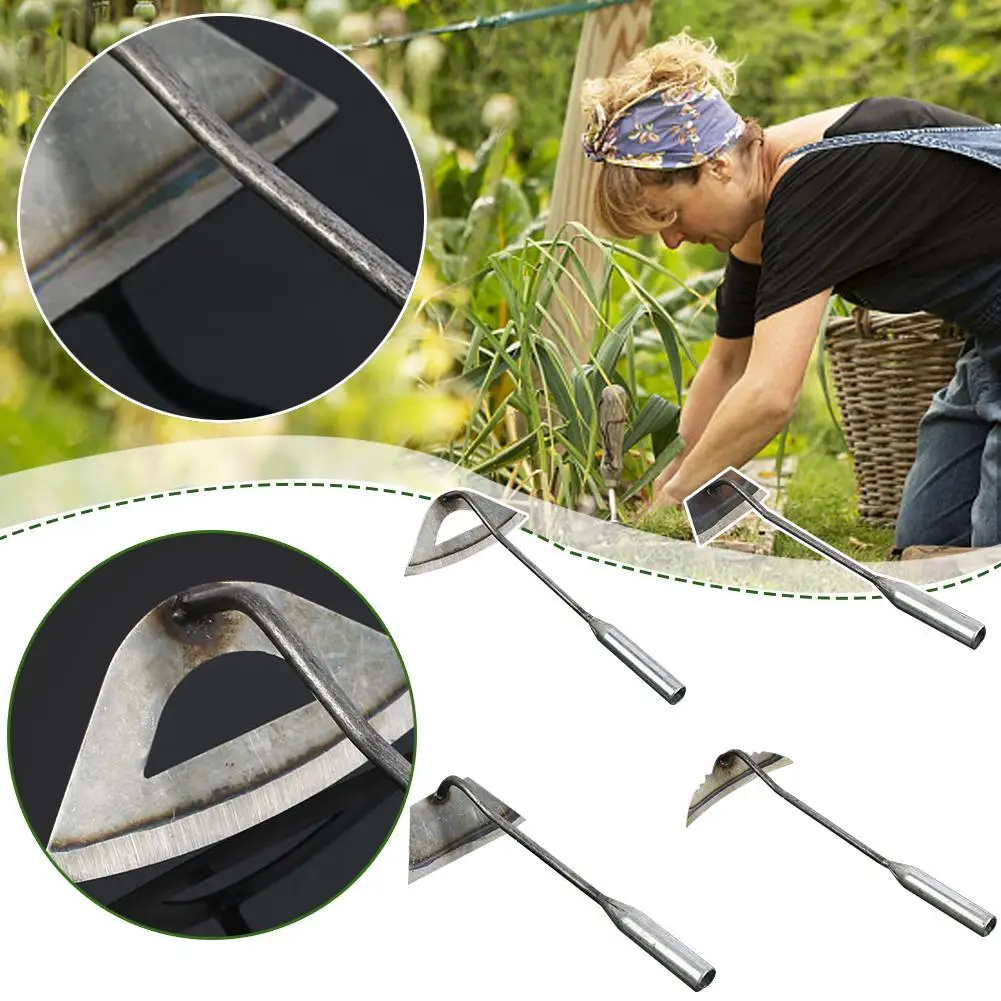 All-steel Hardened Hollow Hoe Agricultural Weeding Hand Tools Outdoor Agricultural Multifunctional Tools Gardening T6G9