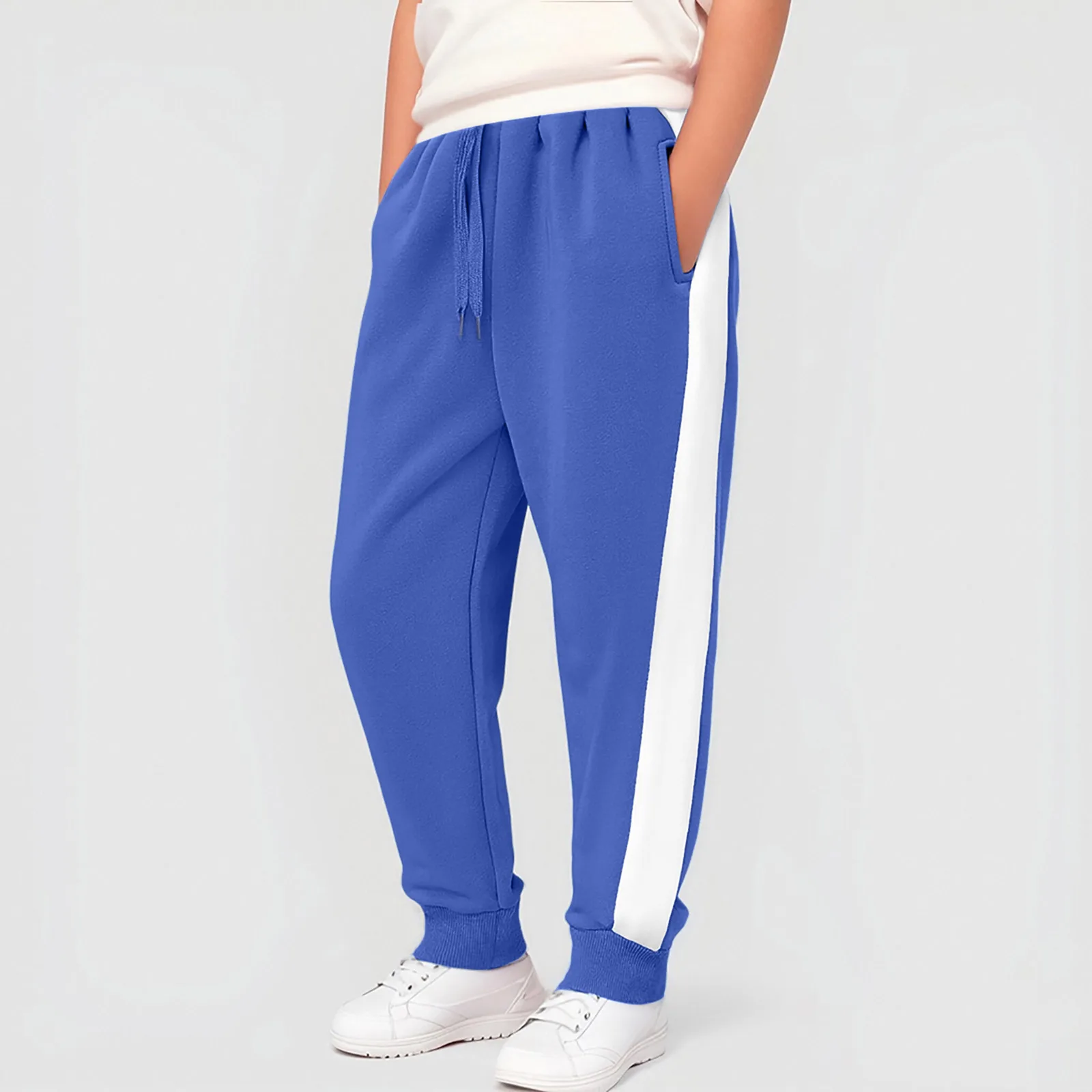 

Детские пляжные штаны, штаны для мальчиков, удобные мягкие модные повседневные брюки с цветными блоками, флисовые бейсбольные штаны для мальчиков в тонкую полоску