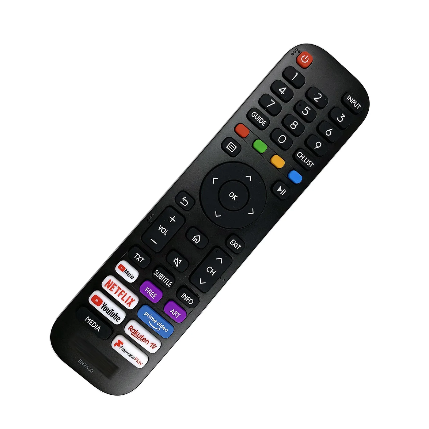 EN2A30 Replaced Remote Control for VU Hisense Smart 4K UHD TV EN2N30H EN2Q30H EN2B30H EN2G30H 55A7300F 55A7500F EN2P30H EN2K30P