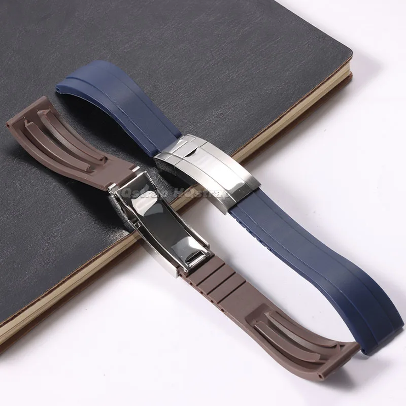 Резиновый ремешок 20 мм, силиконовый браслет, водонепроницаемый ремешок, высококачественный мягкий удобный браслет, спортивные ремешки для часов, сменный ремень