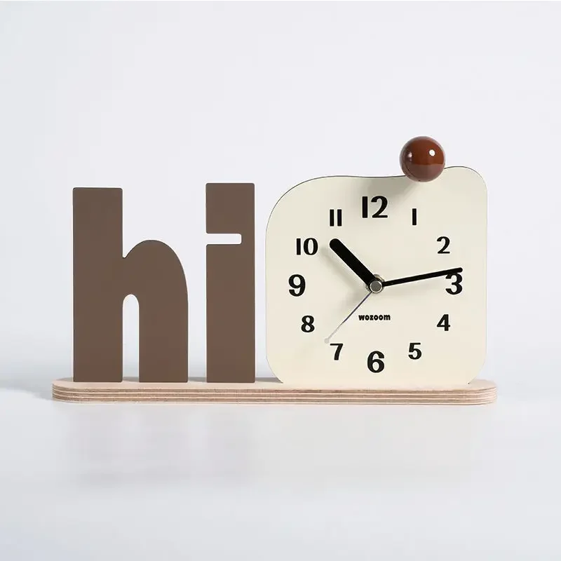 Creative Desktop Living Room Decorations Desk Clock Entrance TV Cabinet Artistic Ornaments Table Clock Interior Home Decor Reloj