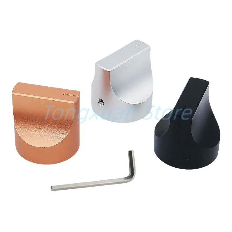 

1pc 25x25mm Solid Aluminum Alloy Knob Cap One Shaped CD Audio Amplifier Potentiometer Volume Duckbill Knob Inner Diameter 6mm