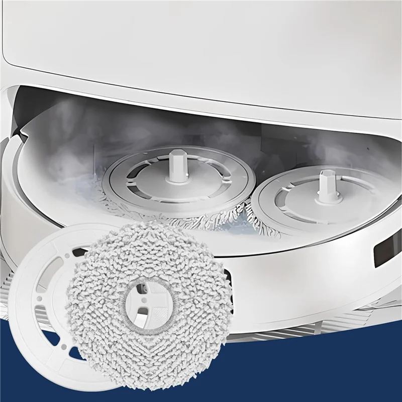 ABYN-4X Mop Cloths With Mop Plates Spare Parts For Ecovacs Deebot T20 Omni / T20e Omni Vacuum Cleaner Mop Pad Mop Holder