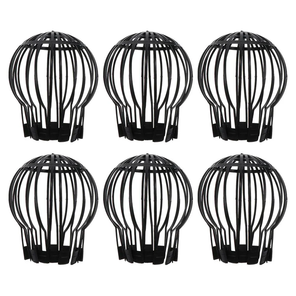 Malha protetora de calha de plástico, 6 peças, para sistemas de drenagem, telhado, varanda, banheiro, prevenção de colamentos, filtro de detritos de folhas, downspout