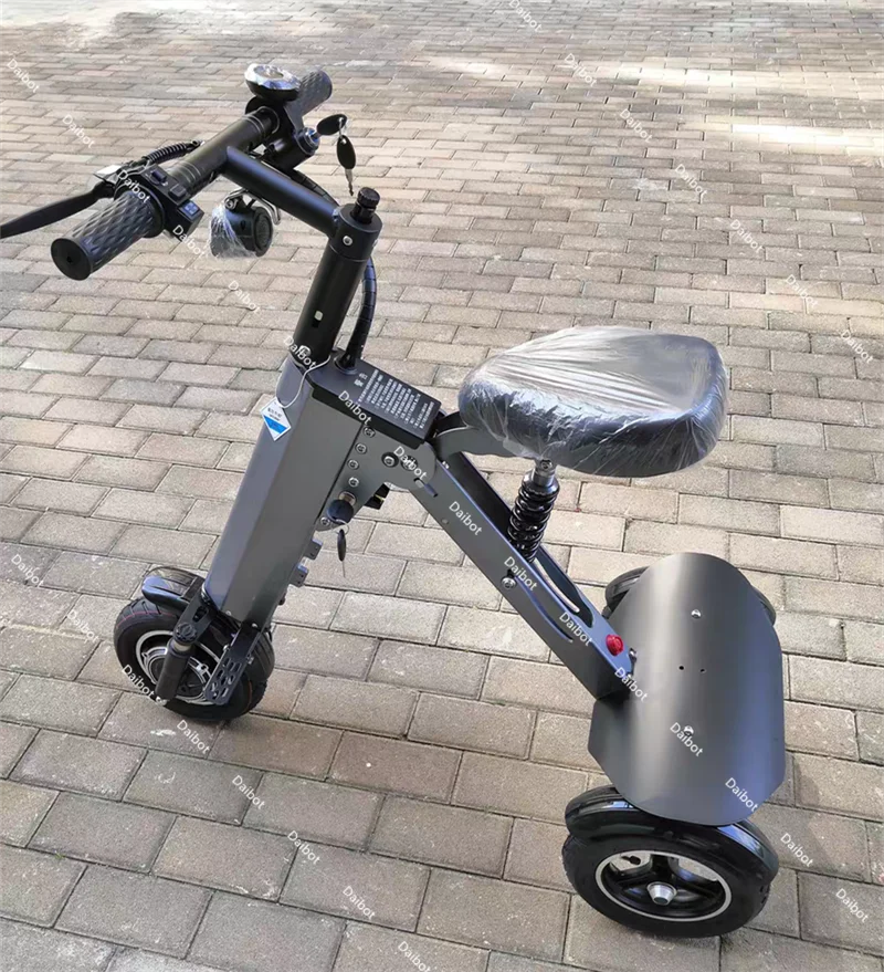Eltern-Kind-Elektro-Scooter mit 3 Rädern und Sitz, 350W 36V, faltbarer Mobilitätsroller, leicht, für Familie und Erwachsene – Detail 16