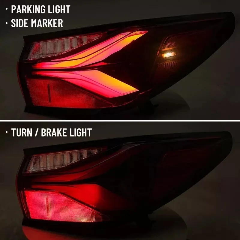 Car LED Tail Lights For Chevrolet Blazer 2019 2020 2021 2022 DRL Rear Light Brake Reverse Lamp 84587611 84587612 Car Accessories