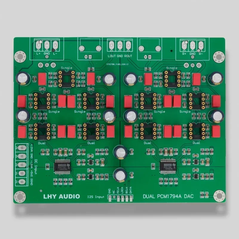 Dekoder PCM1794 PCM1794A Paralel Ganda DAC Papan Dekoder Seimbang USB Kit DIY Audio HiFi Koaksial 24Bit 192K
