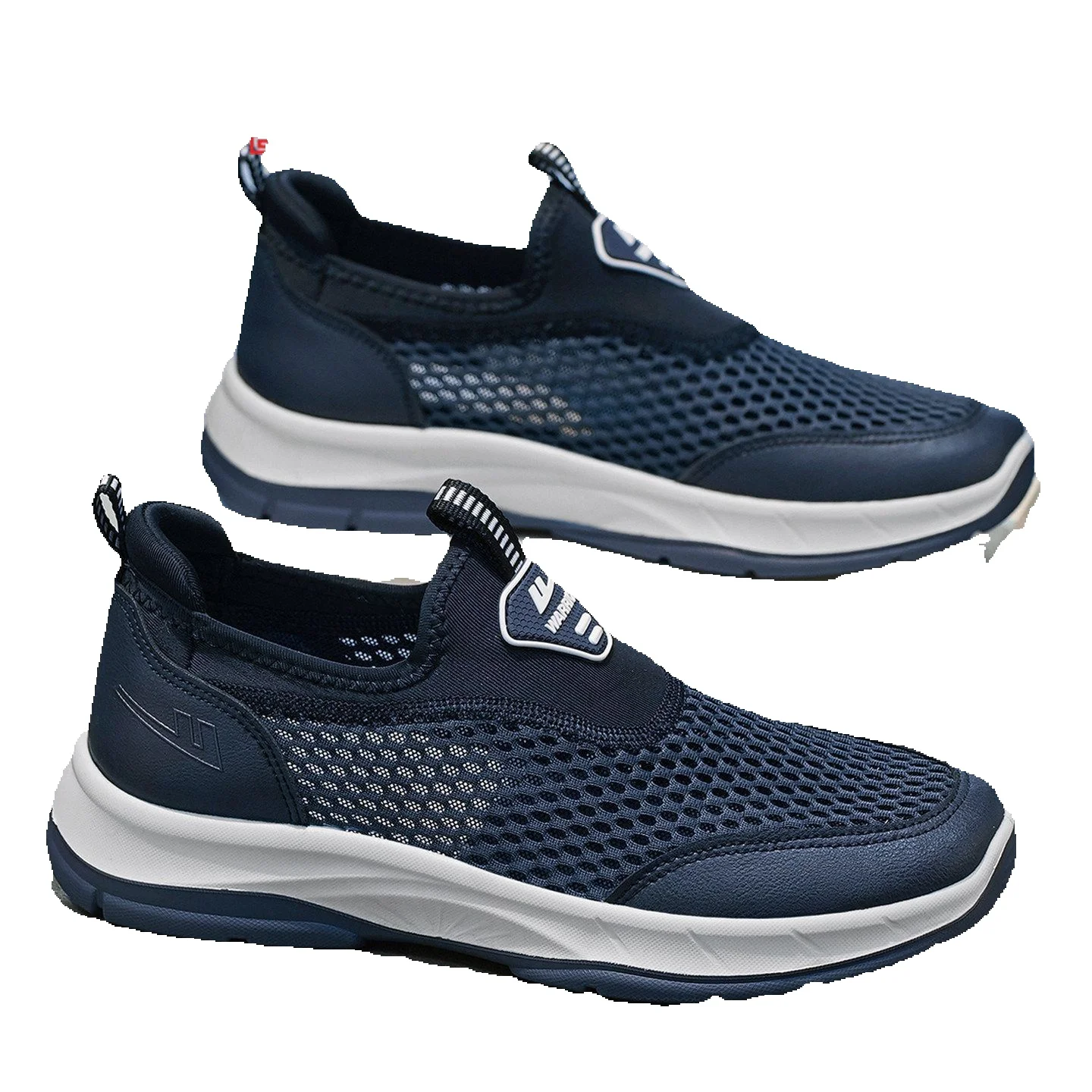 Pull-back Men's Slip-on Shoes With Breathable Mesh For Spring And Summer 2026, New Model Dad Shoes, Men's Hollow Mesh Thin Mesh Shoes_vogvips.com