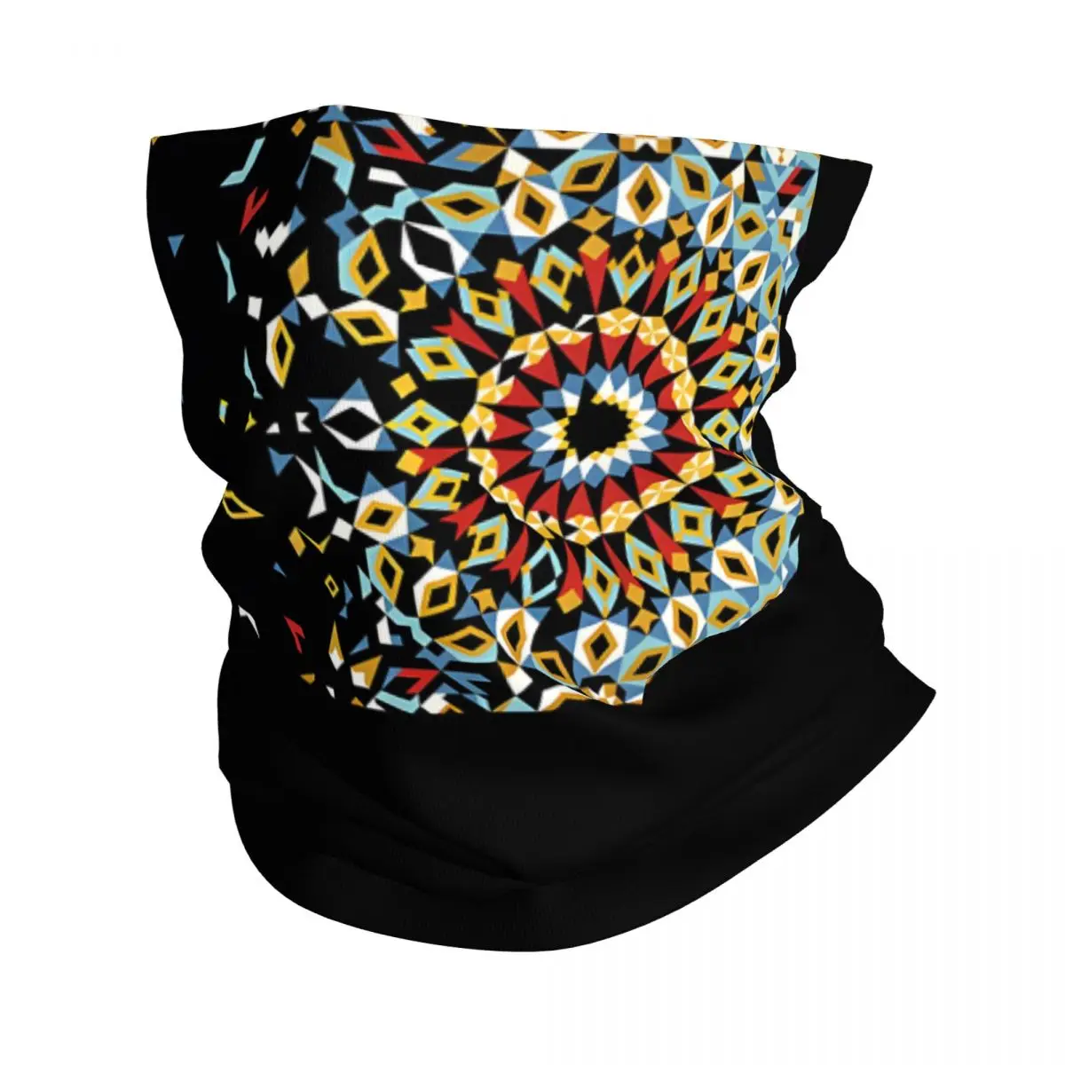 Moroccan Mosaic Bandana Neck White Scarf Multi-use Headwear Fishing Unisex Adult Winter