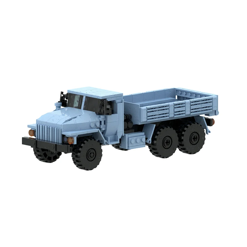 Military Transport Truck Model MOC Building Bricks War Equipment Style Modular Technology Gifts Holiday Assemble Toys Suit