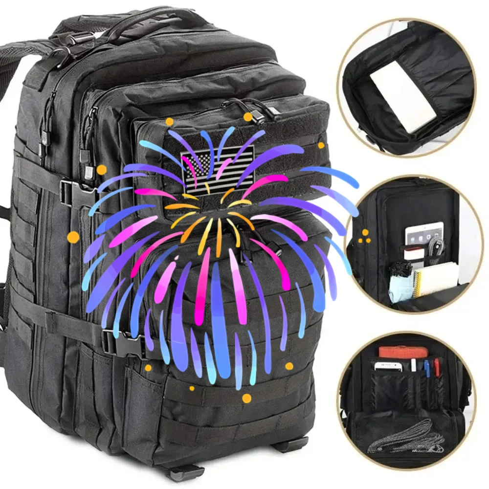 

60-литровый армейский тактический рюкзак, мужские дорожные рюкзаки большой вместимости, мужские водонепроницаемые многофункциональные сумки для занятий спортом на открытом воздухе