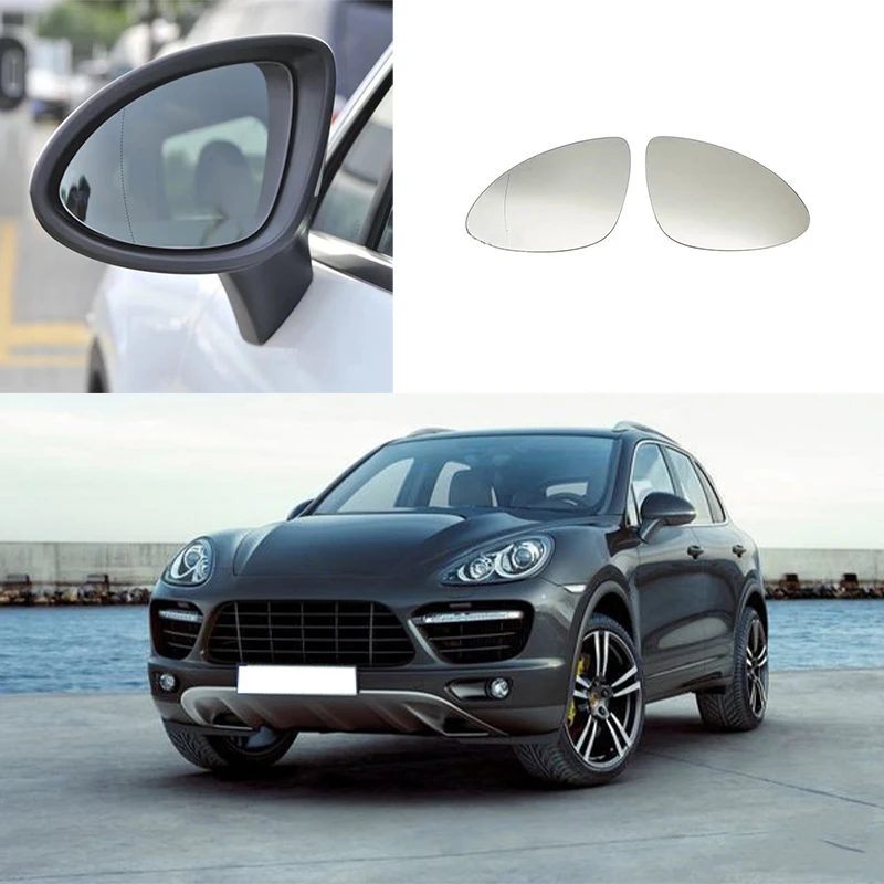 

Side Rearview Mirror Glass Heated White Lens Wide Angle Heated Mirror Lens For Porsche Cayenne 2010-2014 95873152130 95873152230